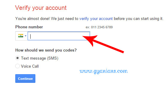 verify your account