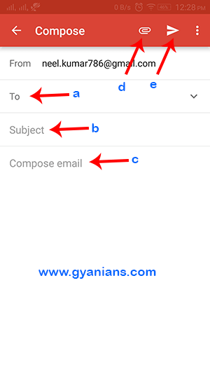 mobile gmail compose
