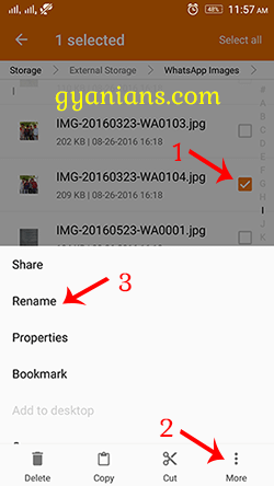 How to hide images and videos on my Android phone without any app