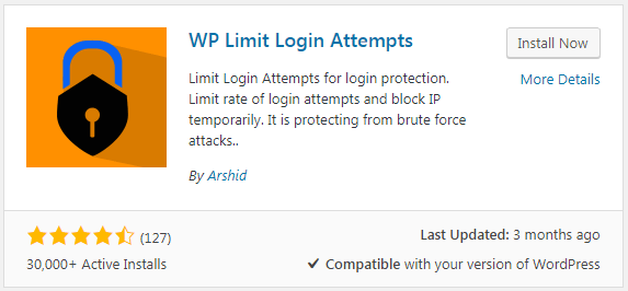 WP Limit Login Attempts Plugin