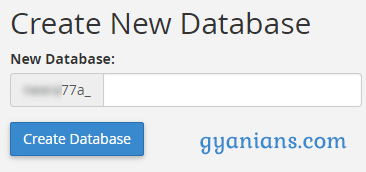 create database in mysql