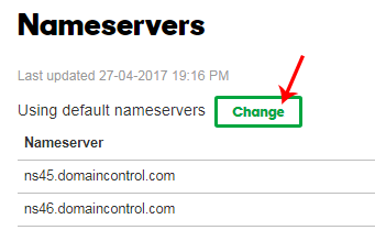 default nameservers