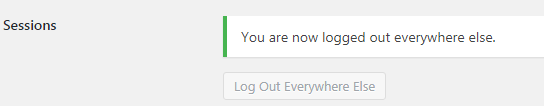you are now logged out everywhere else