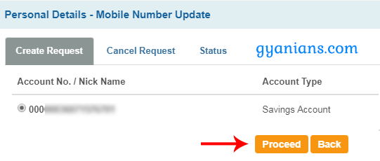 select account number in sbi online