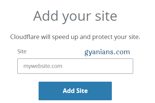 add site in cloudflare