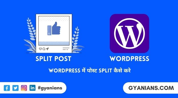 WordPress Post Split Kaise Kare - WordPress Tutorial in Hindi